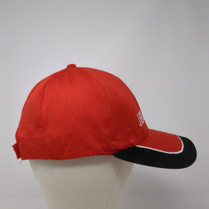 Jerusalem Strapback Hat Red One Size Adjustable Embroidered Patriotic 6 Panel