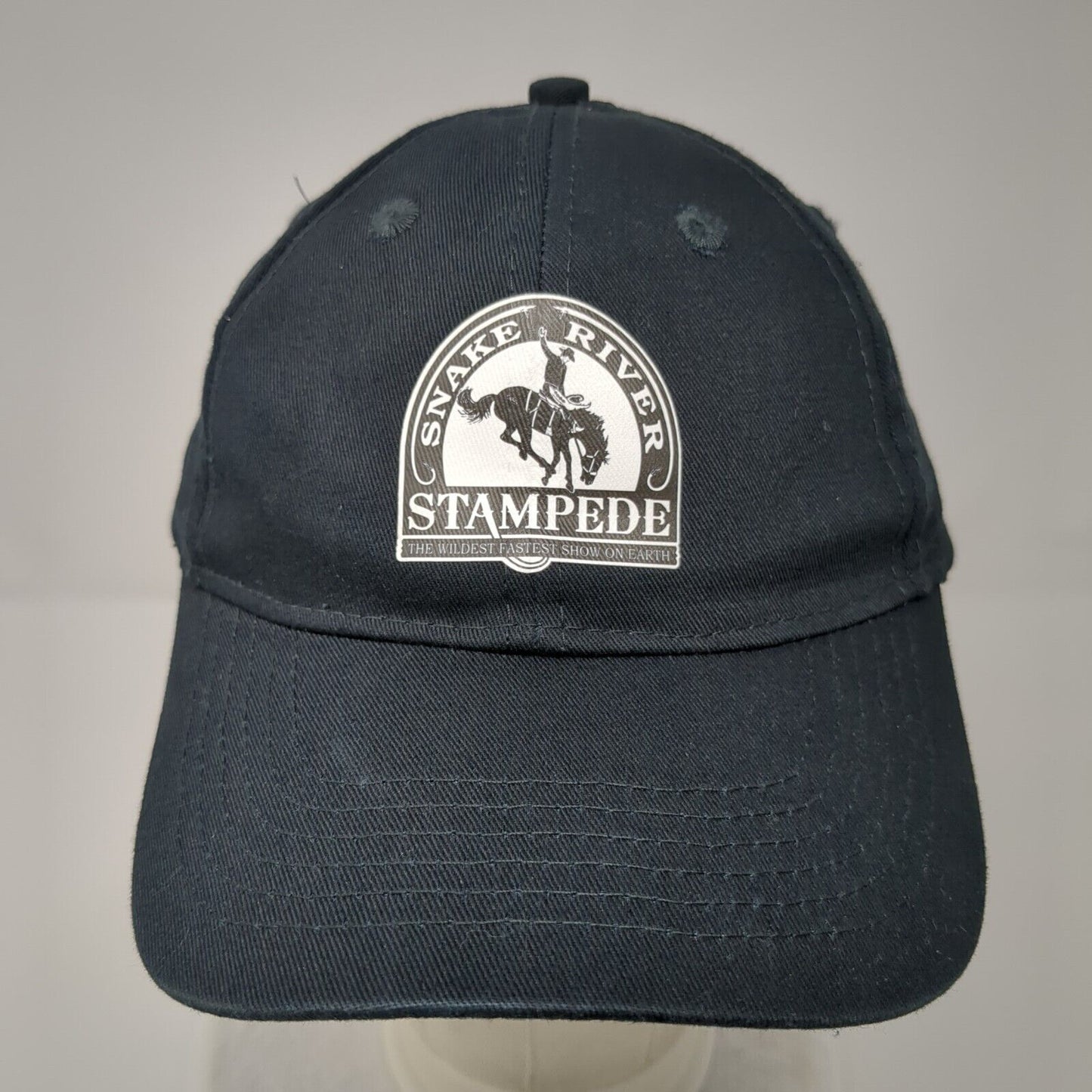 Snake River Stampede Youth Strapback Hat Black One Size Port & Company Cotton