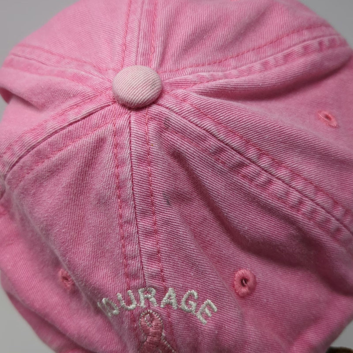 Adams Baseball Cap Pink One Size Mad Lax Lacrosse Breast Cancer Courage Hat