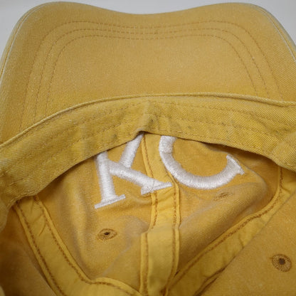 Holloway Baseball Cap Yellow One Size KC Heart Embroidery Cotton Adjustable Hat