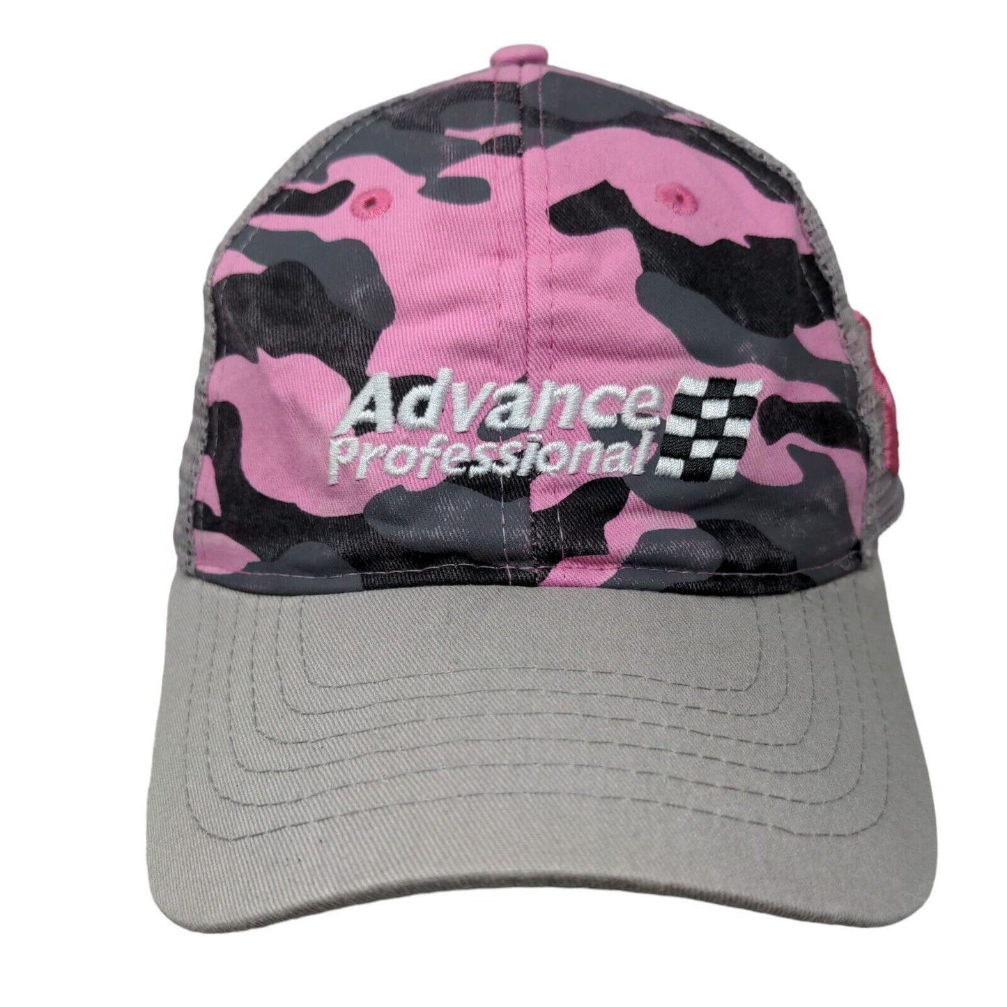 Advance Auto Parts Women's Pink Camo Snapback Mesh Back Hat OSFM Embroidered