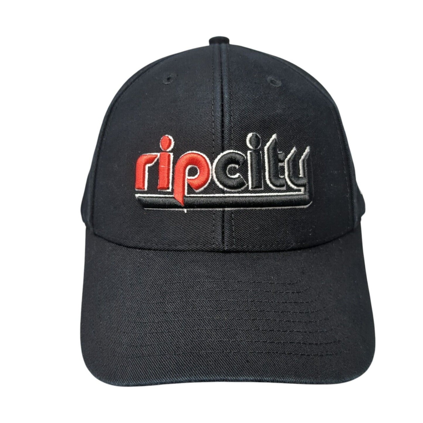 Rip City Strapback Hat Black One Size Adjustable Embroidered 6 Panel Adidas