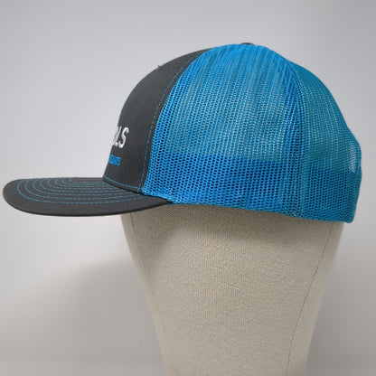 Richardson Trucker Hat Gray Blue One Size Nichols CPA Mesh Back Snapback Hat