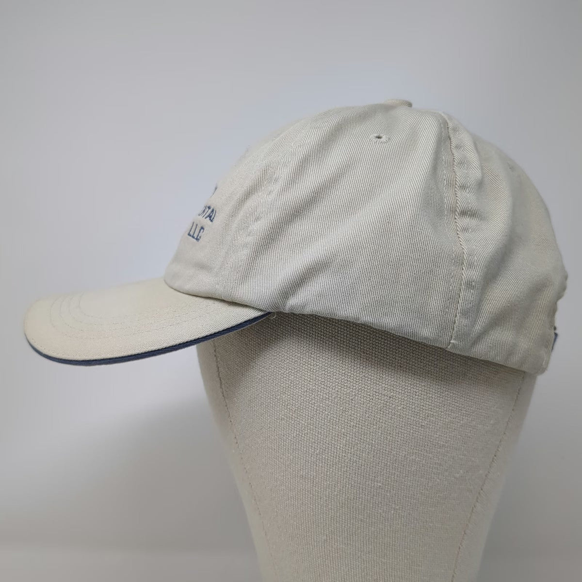 Hit Wear Baseball Cap Beige Blue One Size Titanium Environmental Services Hat