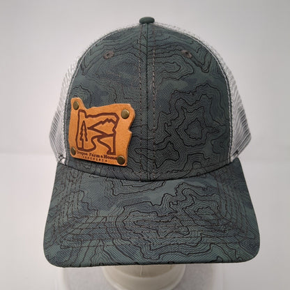 Oregon Farm & Home Snapback Trucker Hat Green OS Adjustable Mesh Back Dri-Duck