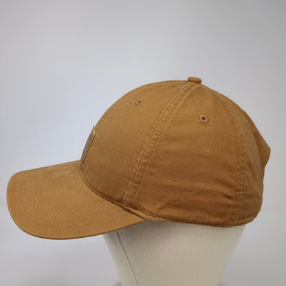 Carhartt Baseball Cap Brown One Size Adjustable Strapback Logo Patch Canvas Hat