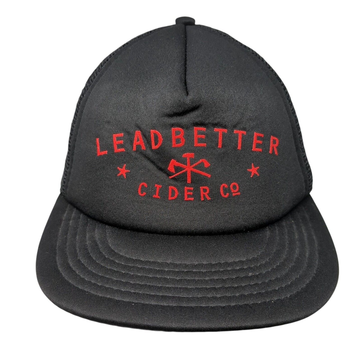 Leadbetter Cider Co Snapback Trucker Hat Black OSFA Mesh Back District