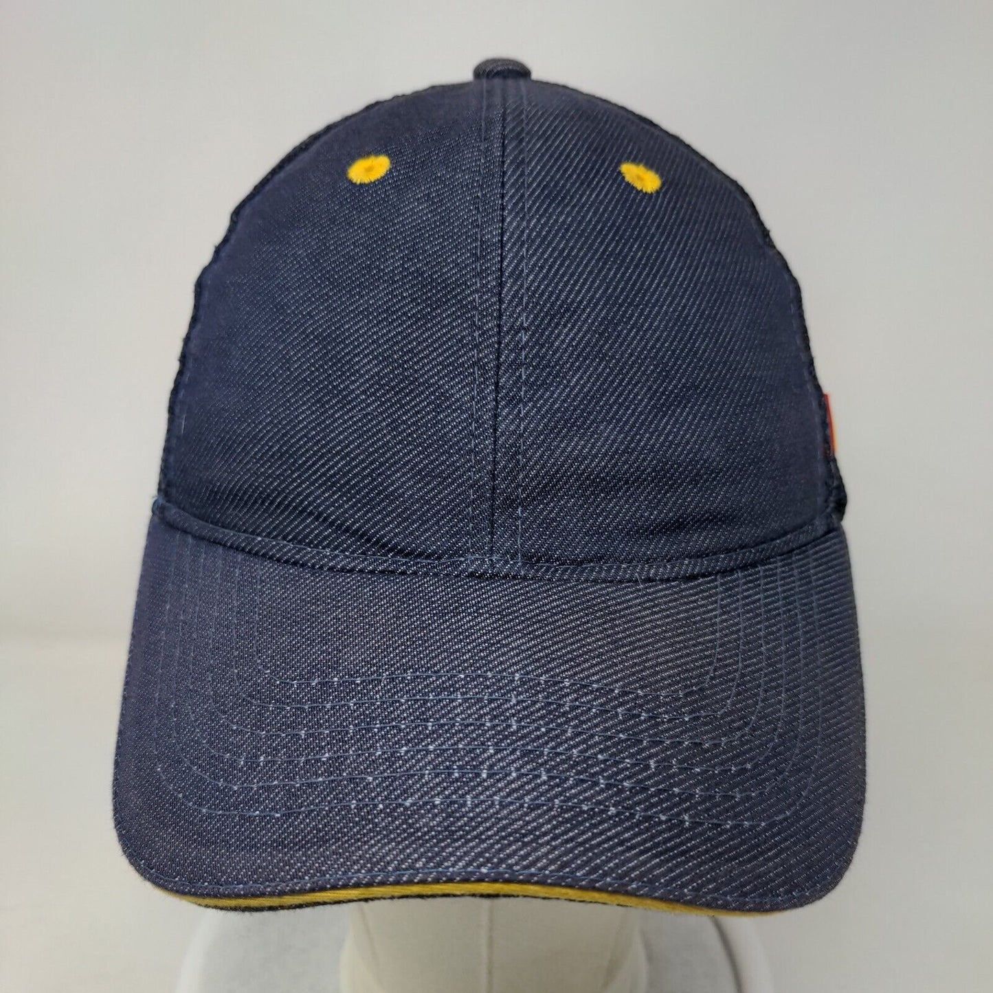 McDonald's Snapback Mesh Back Trucker Hat Blue One Size Employee Uniform