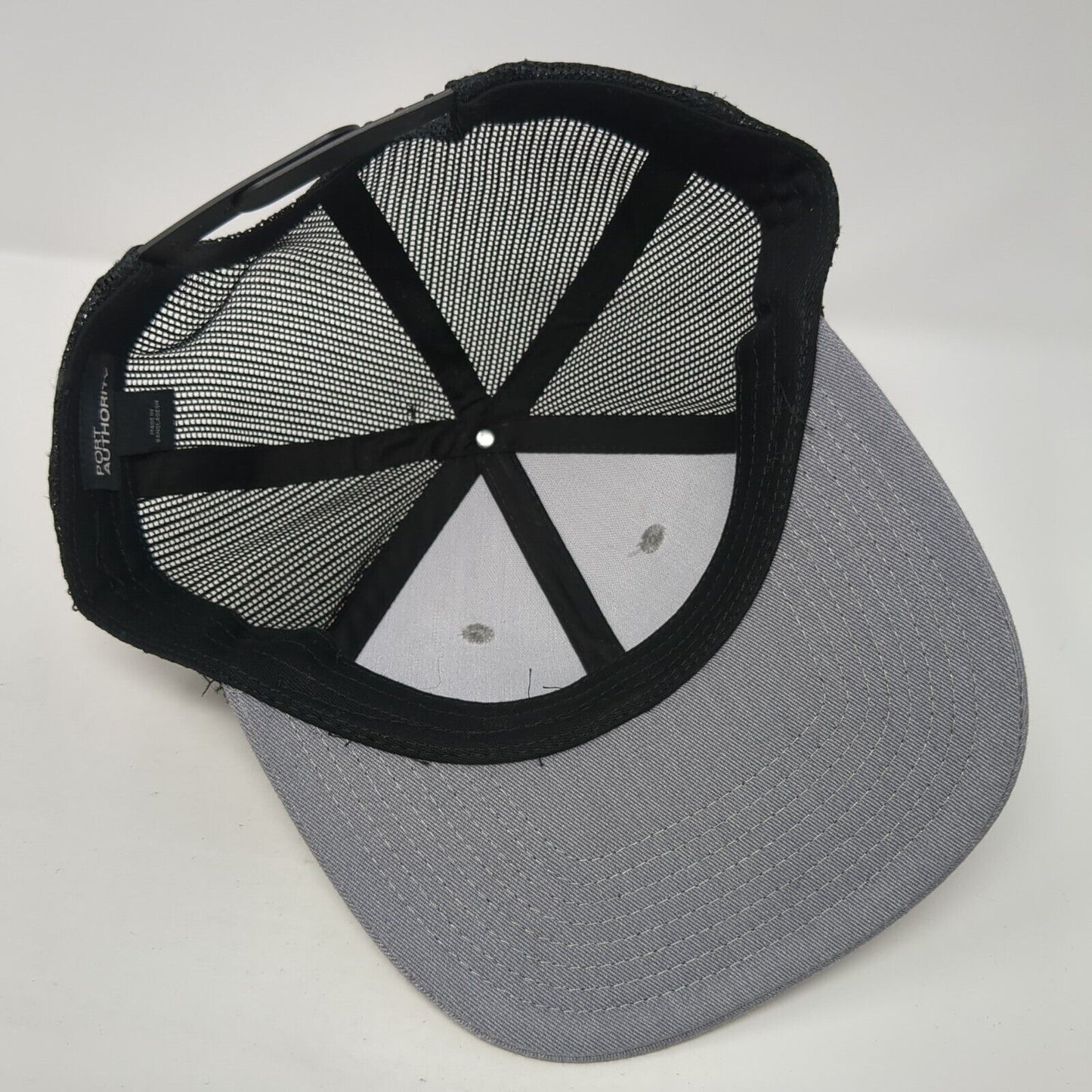 Silver Creek Snapback Mesh Back Trucker Hat Gray One Size Embroidered