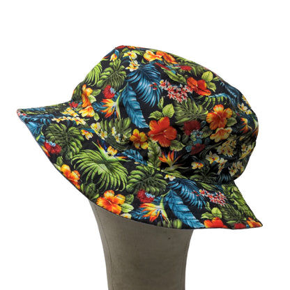 Spencer's Gifts Men's Bucket Hat Multicolor OS Floral All Over Print Polyester