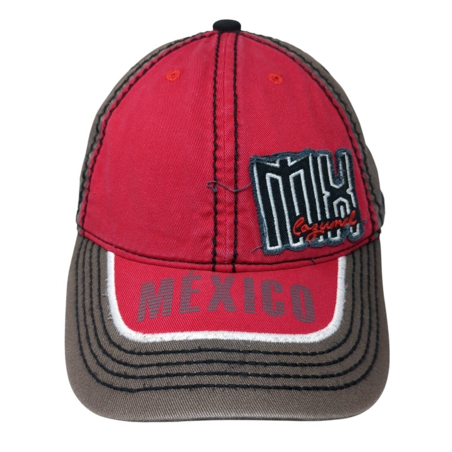 Mix Cozumel Mexico Slideback Hat Multicolor OS Adjustable Embroidered Mavan