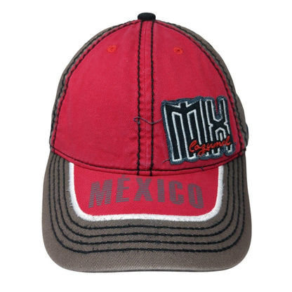 Mix Cozumel Mexico Slideback Hat Multicolor OS Adjustable Embroidered Mavan