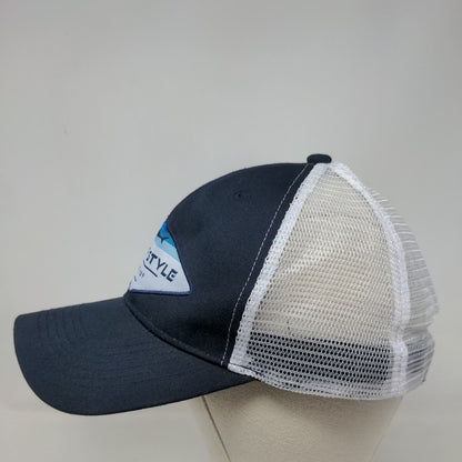 Surf Style Est. 1989 Snapback Trucker Hat Blue OSFM Adjustable Mesh Back