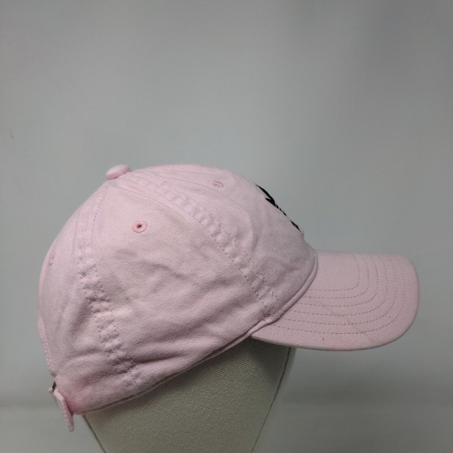 Adidas Slideback Hat Pink OSFW One Size Adjustable Embroidered Trefoil Cotton
