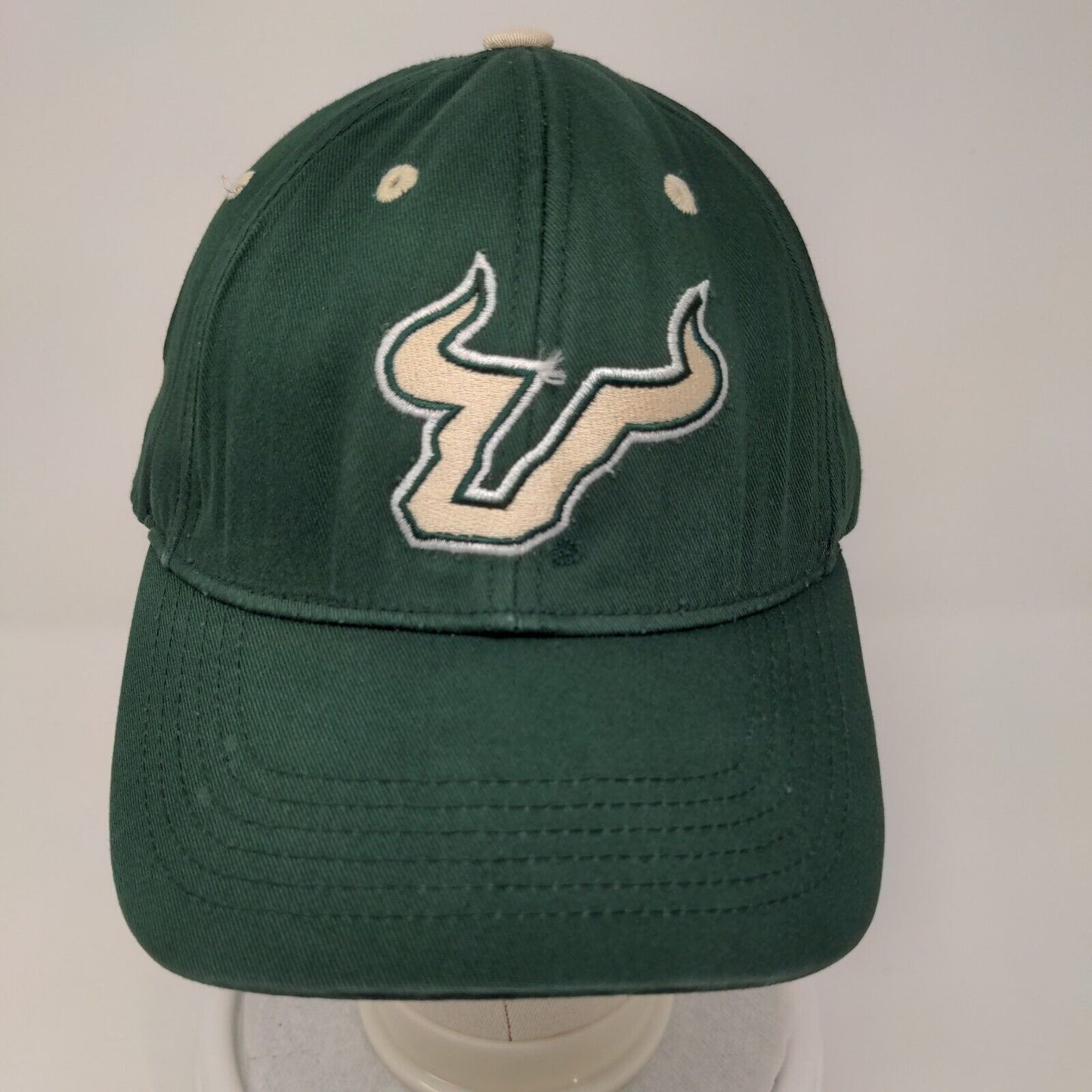 USF South Florida Bulls Strapback Hat Green Embroidered Logo OSFA NCAA