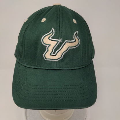 USF South Florida Bulls Strapback Hat Green Embroidered Logo OSFA NCAA