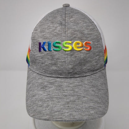 Kisses Snapback Trucker Hat Multi OSFM Mesh Back Embroidered Colorblock