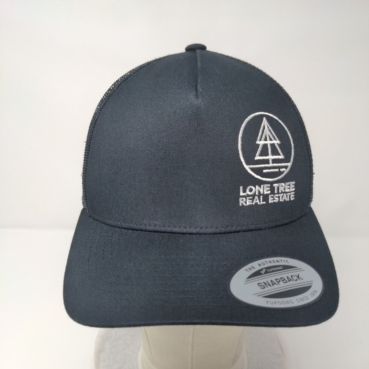 Lone Tree Real Estate Snapback Trucker Hat Black One Size The Classics Yupoong