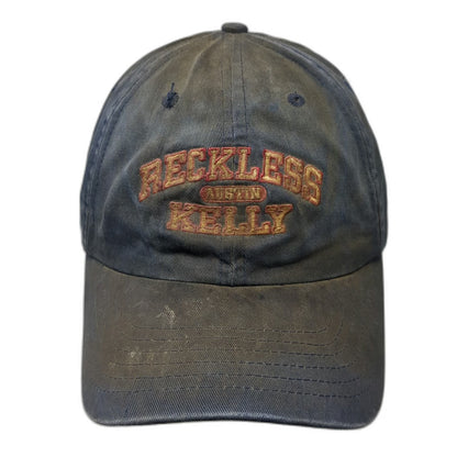 Udamon Reckless Kelly Band Baseball Cap Blue One Size Slideback Faded Hat