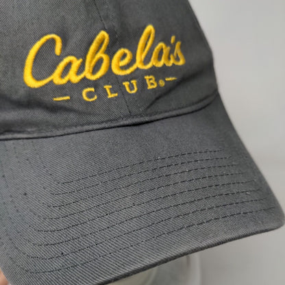 Cabela's Club Slideback Hat Gray One Size Adjustable Embroidered Vented Holes
