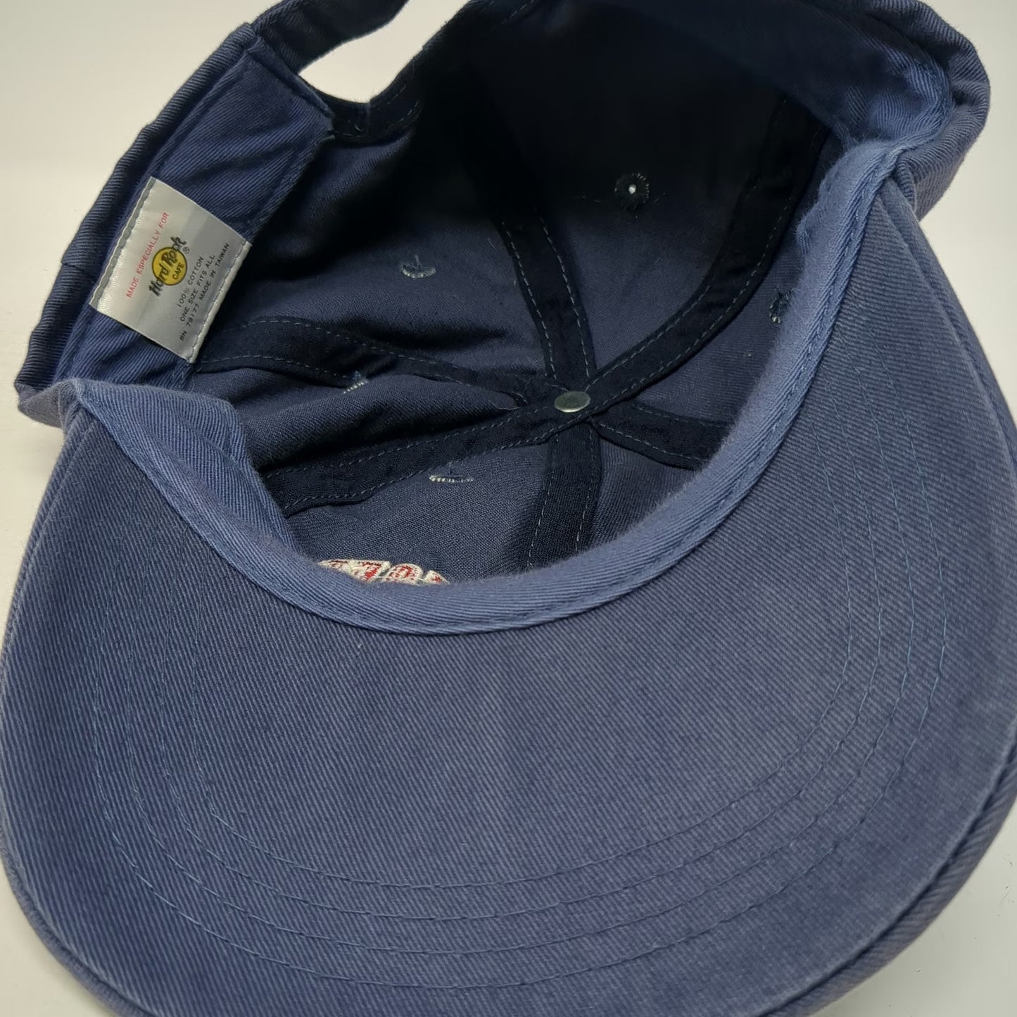 Hard Rock Cafe Salt Lake City Baseball Cap Blue Red White One Size Hat Slideback
