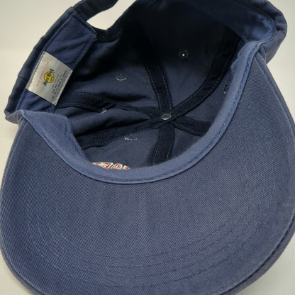 Hard Rock Cafe Salt Lake City Baseball Cap Blue Red White One Size Hat Slideback