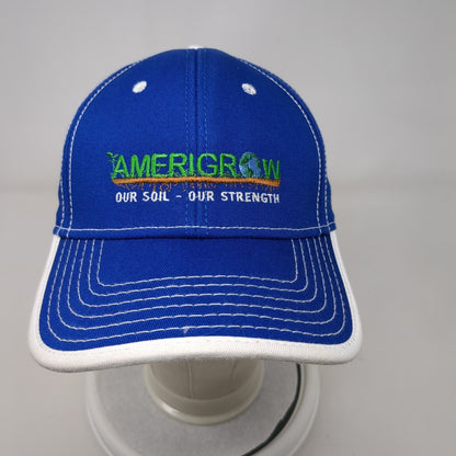 Amerigrow Our Soil Our Strength Strapback Hat Blue One Size Adjustable Otto