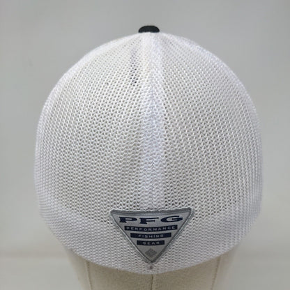 Columbia PFG Men's Fitted Hat Black Mississippi State Embroidered Logo