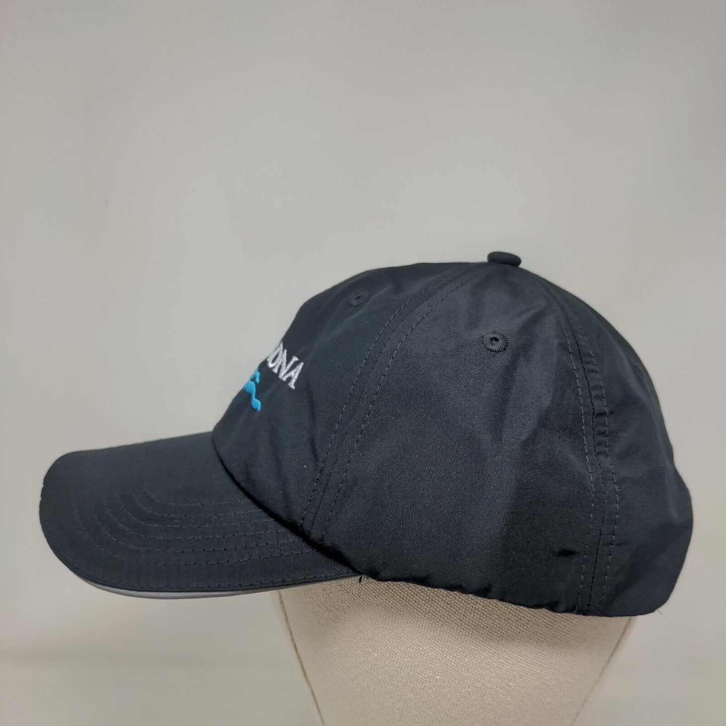 Lake Nona Strapback Hat Black One Size Adjustable Embroidered 6 Panel CORE365