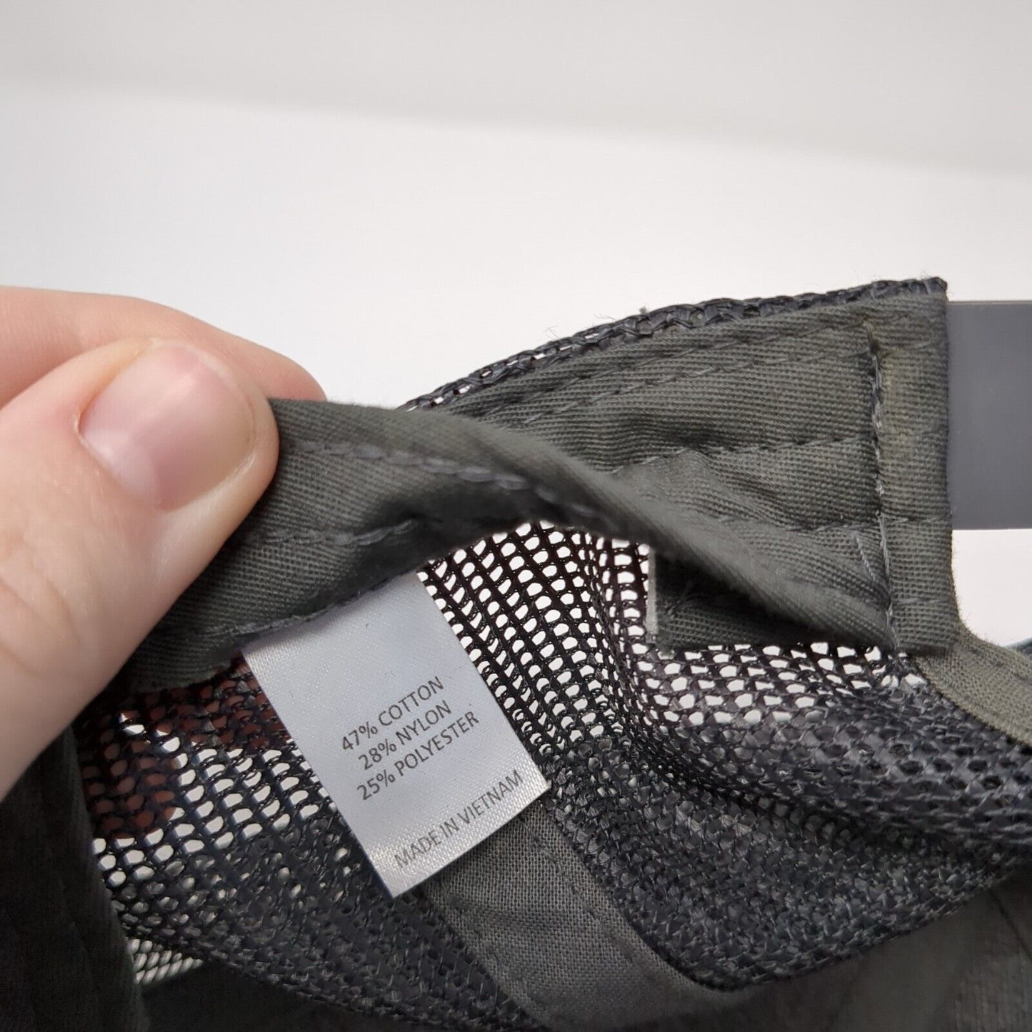 Gravity Oilfield Services Snapback Trucker Hat Gray M/L Mesh Back Richardson