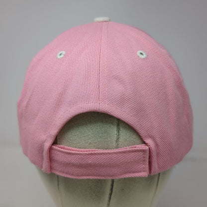 NYC New York City Pink One Size Baseball Cap Hat Strapback Acrylic White Accent