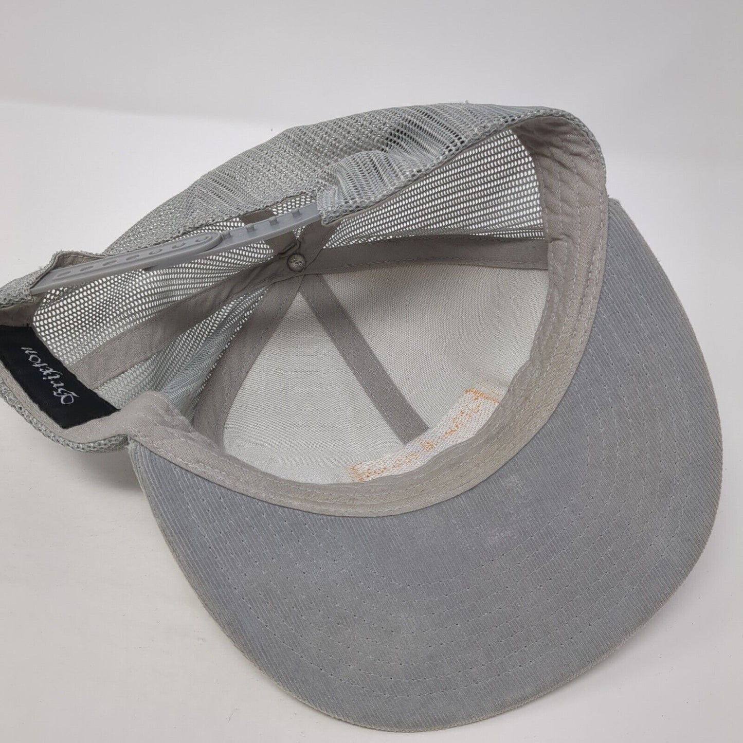 Brixton Manufacturing Co. Snapback Trucker Hat Gray OS Adjustable Mesh Back