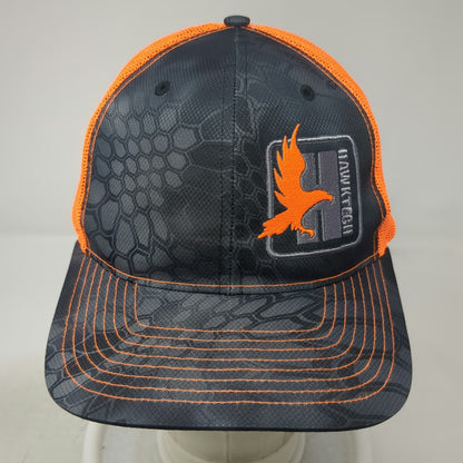 Richardson Trucker Hat Black Orange One Size Kryptek Typhon Camo Hawktech Mesh