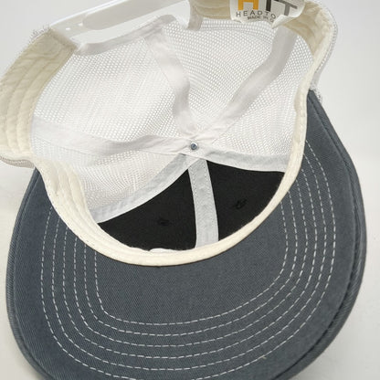 10 Roads Express Trucker Hat Black Gray One Size Mesh Snapback Structured Hat