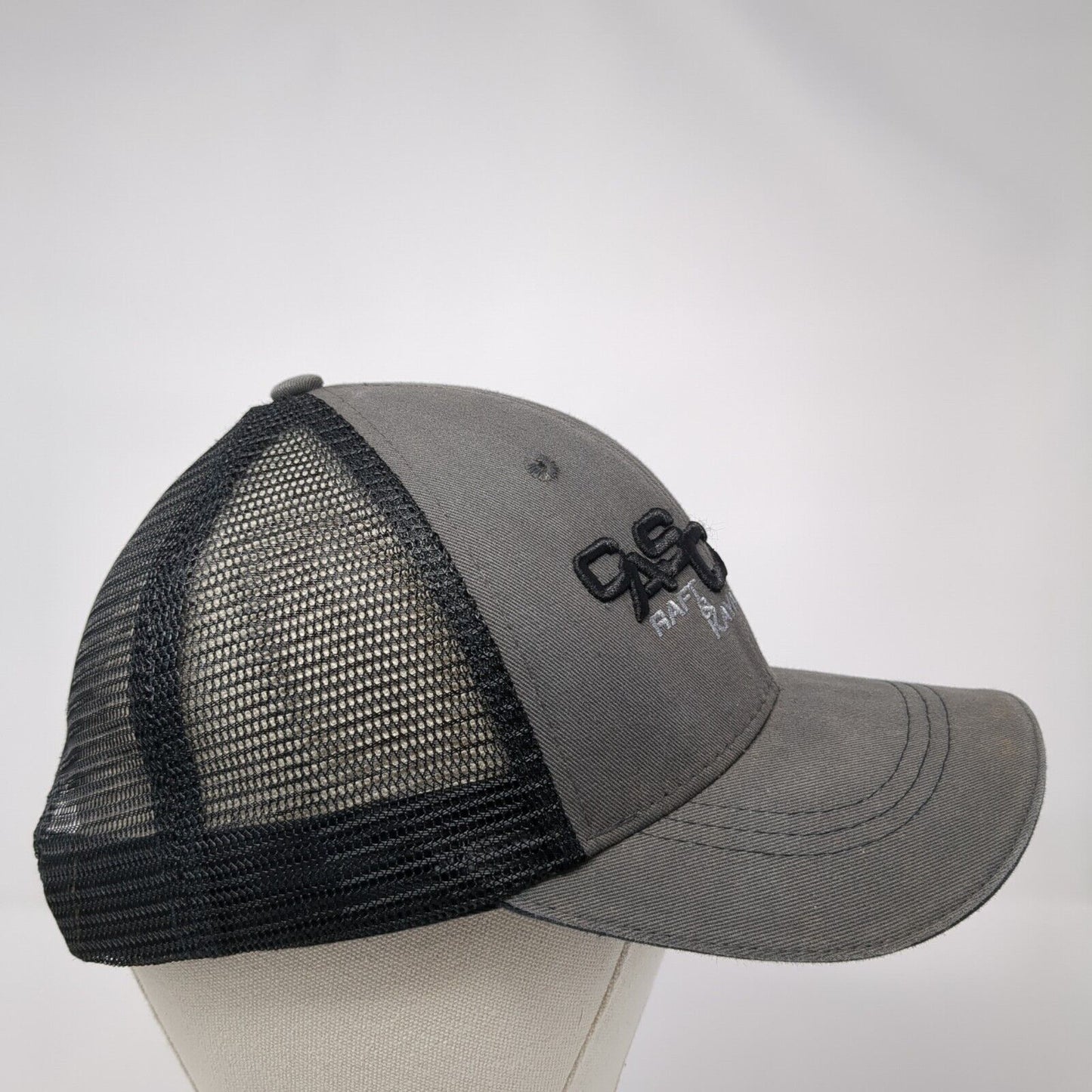 Cascade Raft & Kayak Snapback Trucker Hat Gray One Size Mesh Back