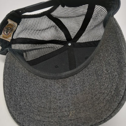 Cinch Trucker Hat Black One Size Denim Front Mesh Back Snapback Blue Logo Cap