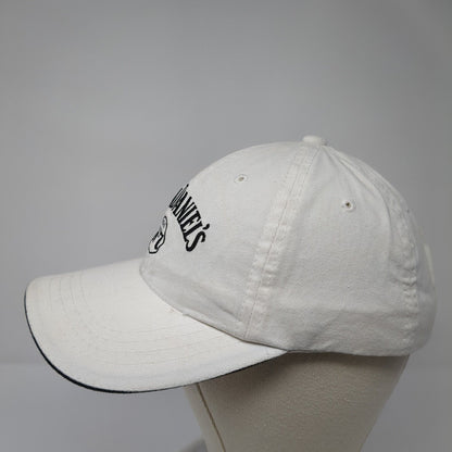 Jack Daniel's Old No.7 Strapback Hat White One Size Adjustable Embroidered