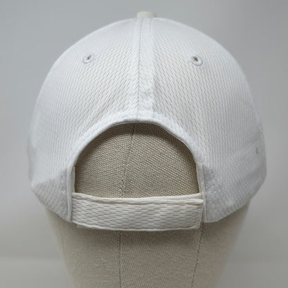 Crown Royal Baseball Cap White One Size Fishing Mesh Back Strapback Logo Hat