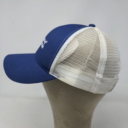 K-Products Men's Strapback Hat Blue White Size OSFA Embroidered United Rentals