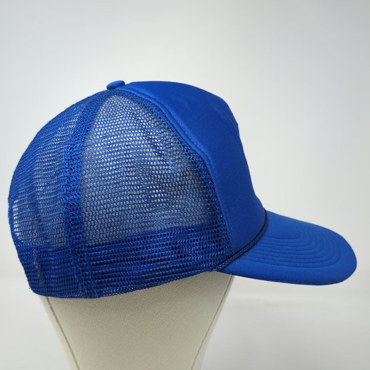 Luna Basics Blue One Size Trucker Hat Concord Aero Guidance Society Biplane Mesh