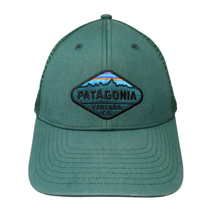 Patagonia Ventura CA Snapback Trucker Hat Green One Size Mesh Back
