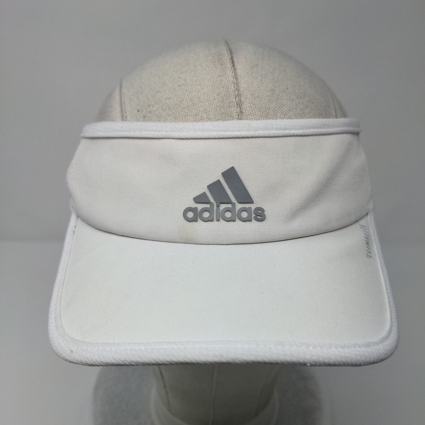Adidas Climalite Strapback Sun Visor Hat White OSFA Adjustable Moisture Wicking