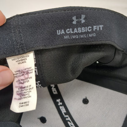 Under Armour Baseball Cap Black L Blitzing Classic Fit Embroidered Logo Hat