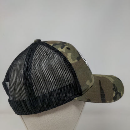The Punisher Snapback Mesh Back Trucker Hat Camo OSFM Embroidered Marvel