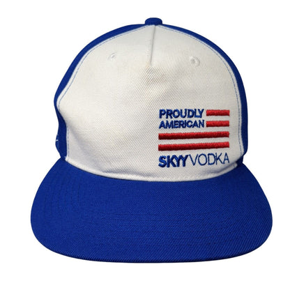 Proudly American Skyy Vodka Snapback Hat Blue One Size Adjustable