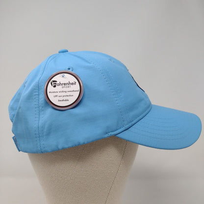 Fahrenheit Sport Strapback Hat Blue OSFM Adjustable Embroidered Polyester