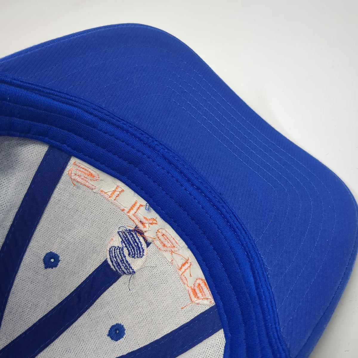 Port Authority Baseball Cap Blue OSFM Strata Mesh Side Panels Embroidered Hat