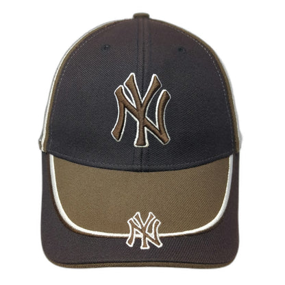 New York Yankees MLB Twins Enterprise Brown One Size Baseball Cap Script Hat