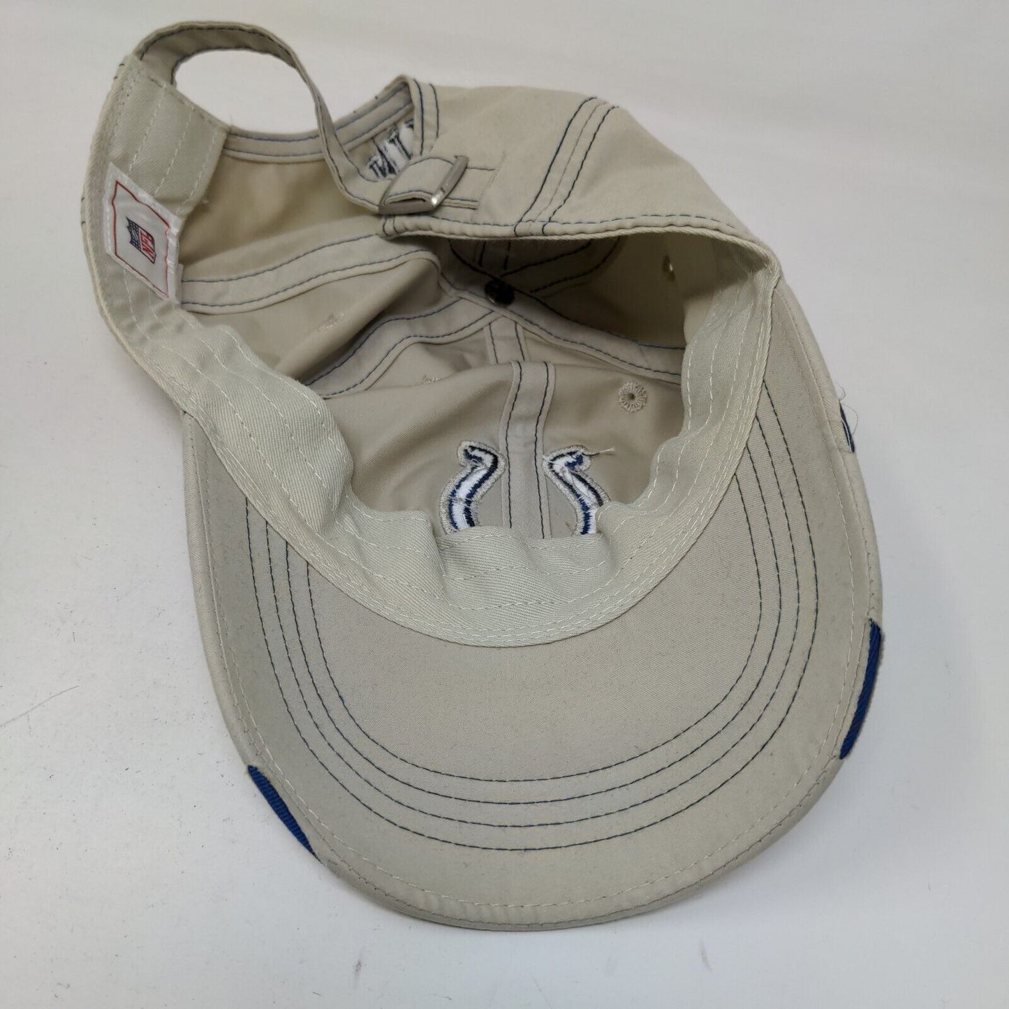 NFL Men's Slideback Hat Beige Size OSFA Embroidered Indianapolis Colts Logo