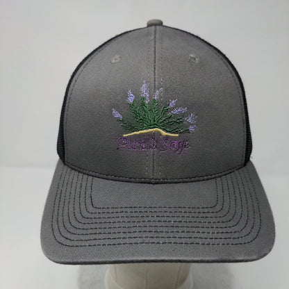 Purple Sage Adult Snapback Trucker Hat Gray One Size Mesh Back Outdoor Cap